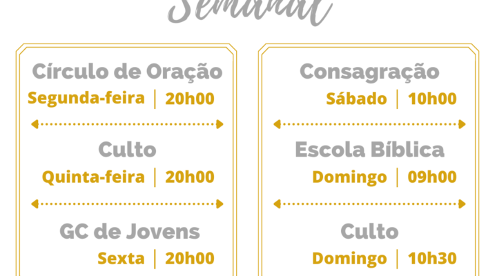 Programação Semanal